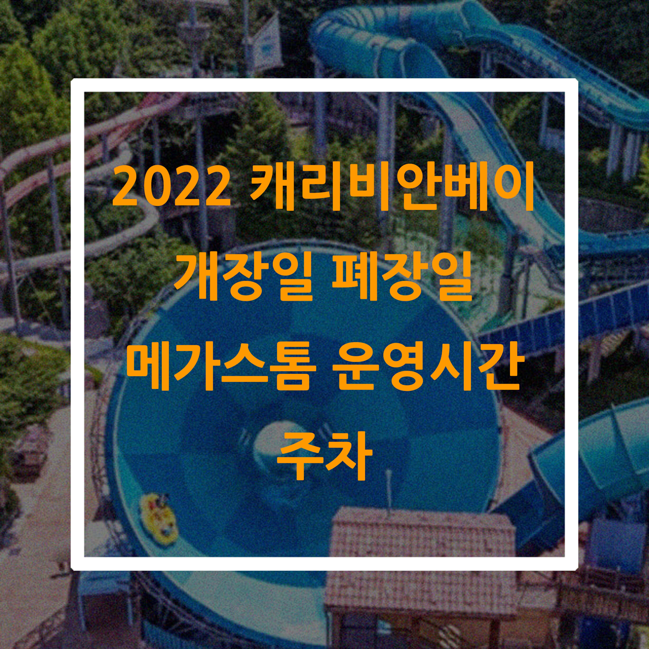 2022 캐리비안베이 개장일