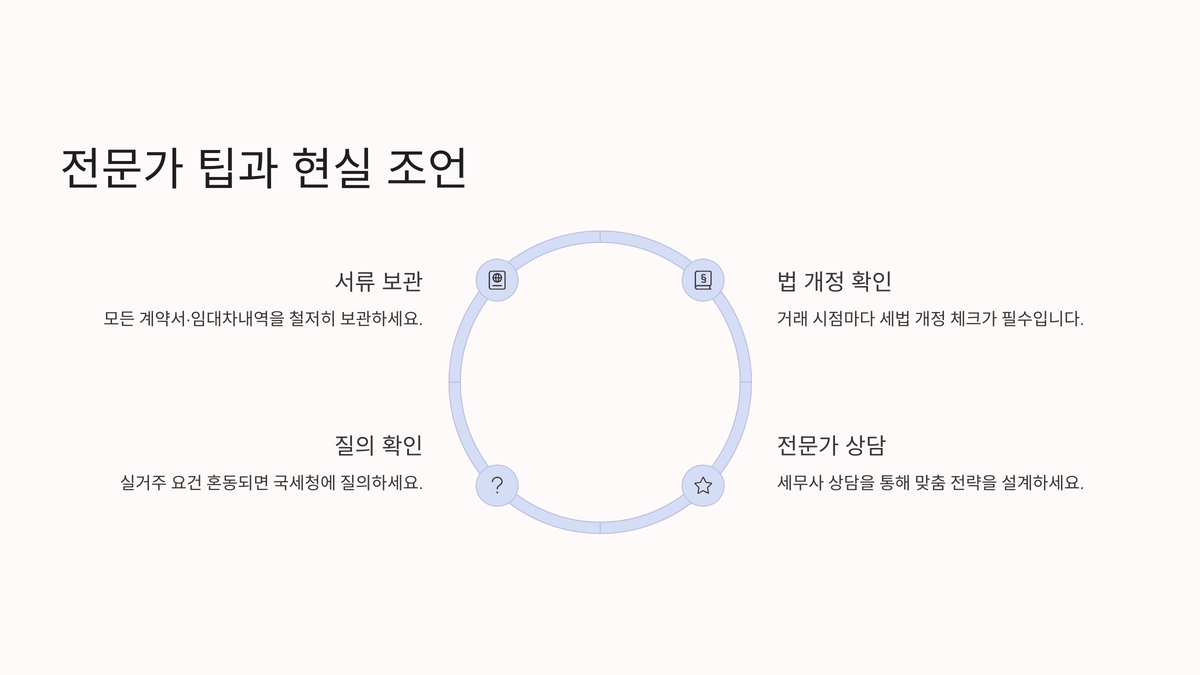 전문가 팁과 현실 조언