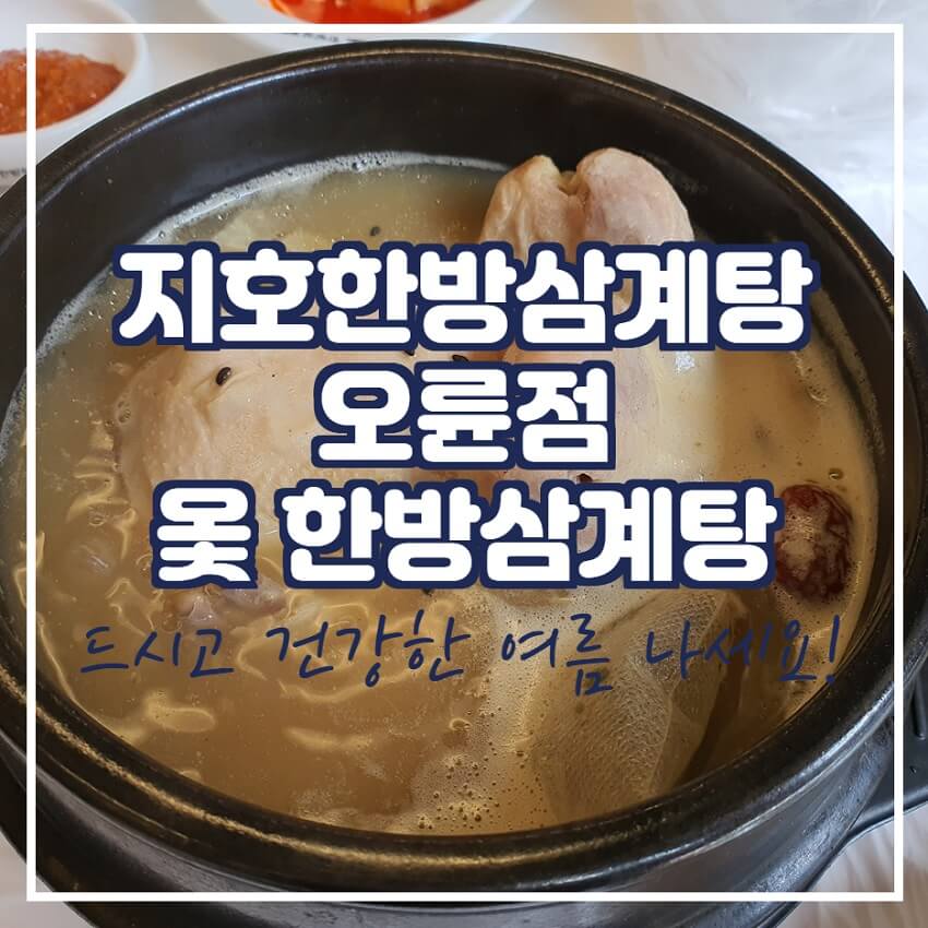  지호한방삼계탕 오륜점 - 옻한방삼계탕