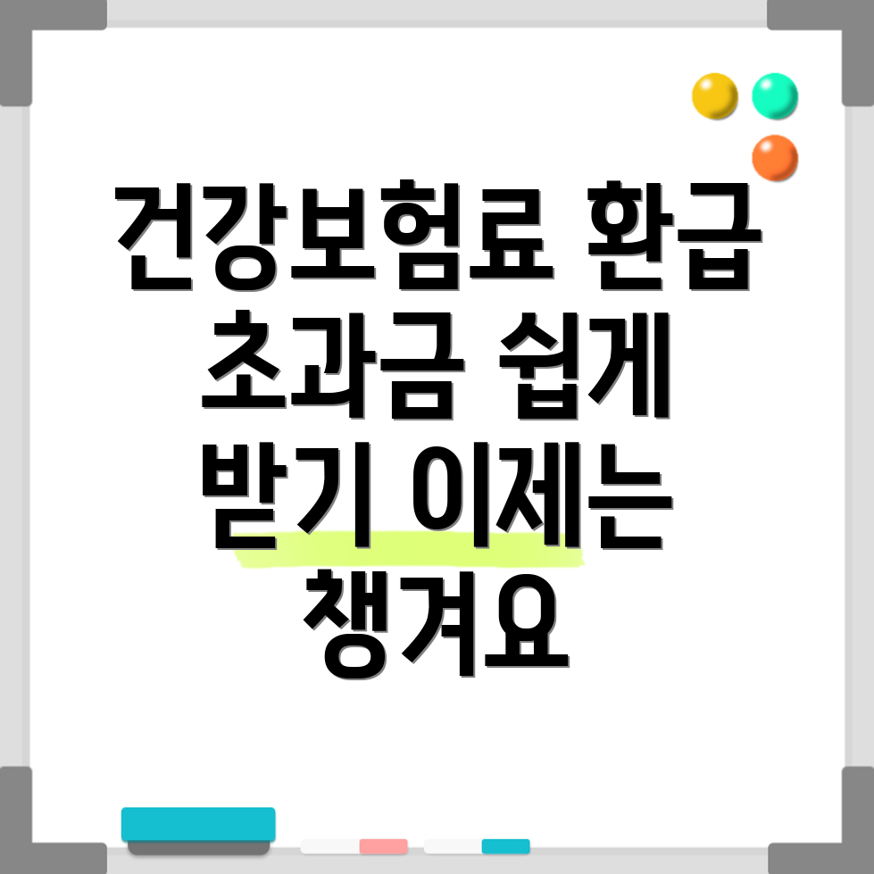 건강보험료 본인부담상환제 초과금 환급