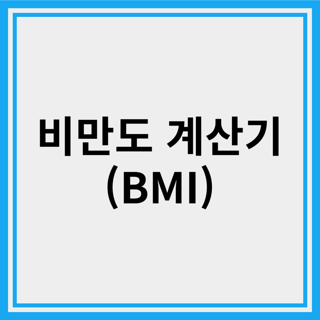 비만도 계산기