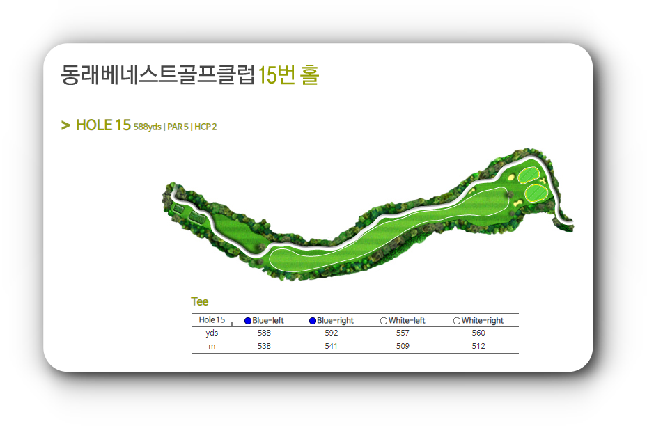 동래베네스트CC 15번 홀