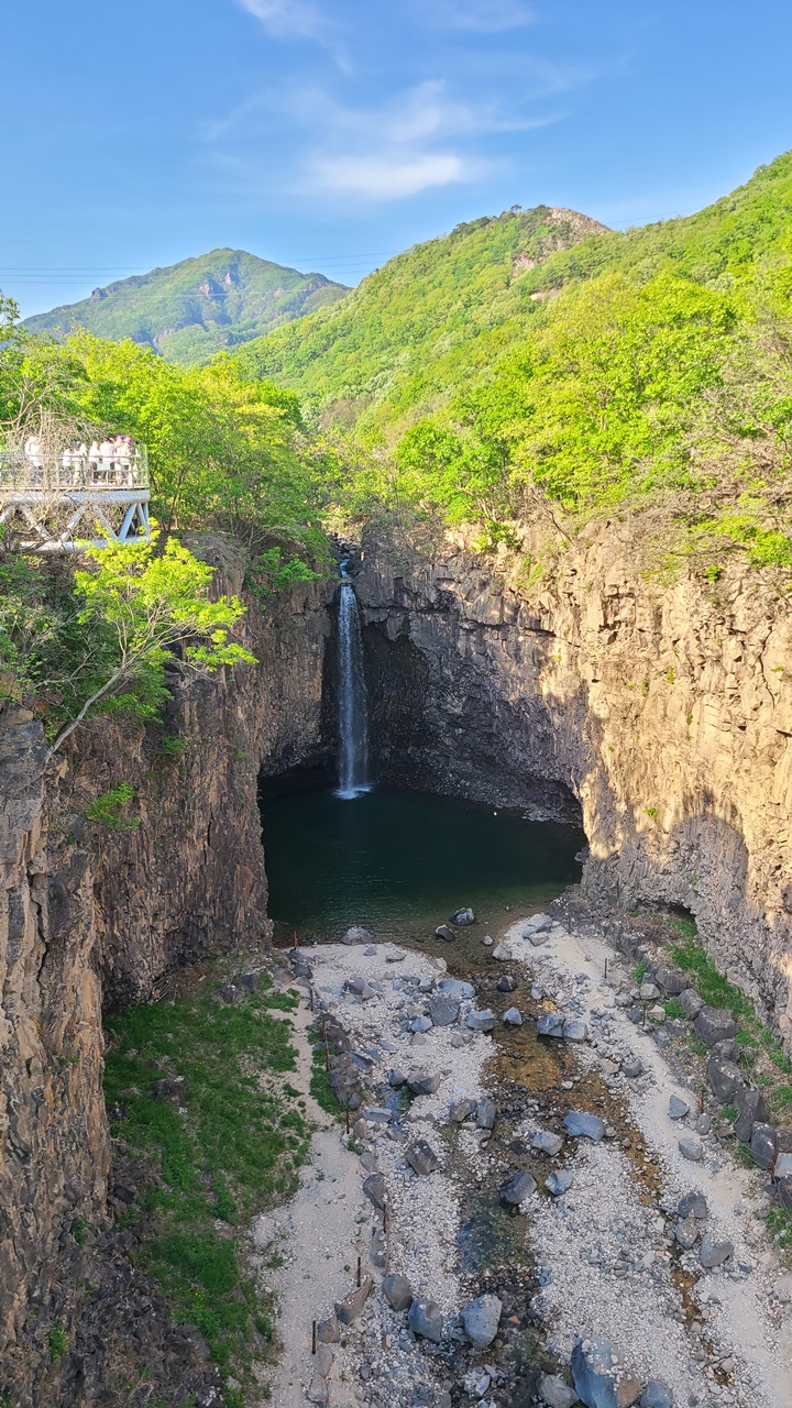 재인폭포-출렁다리