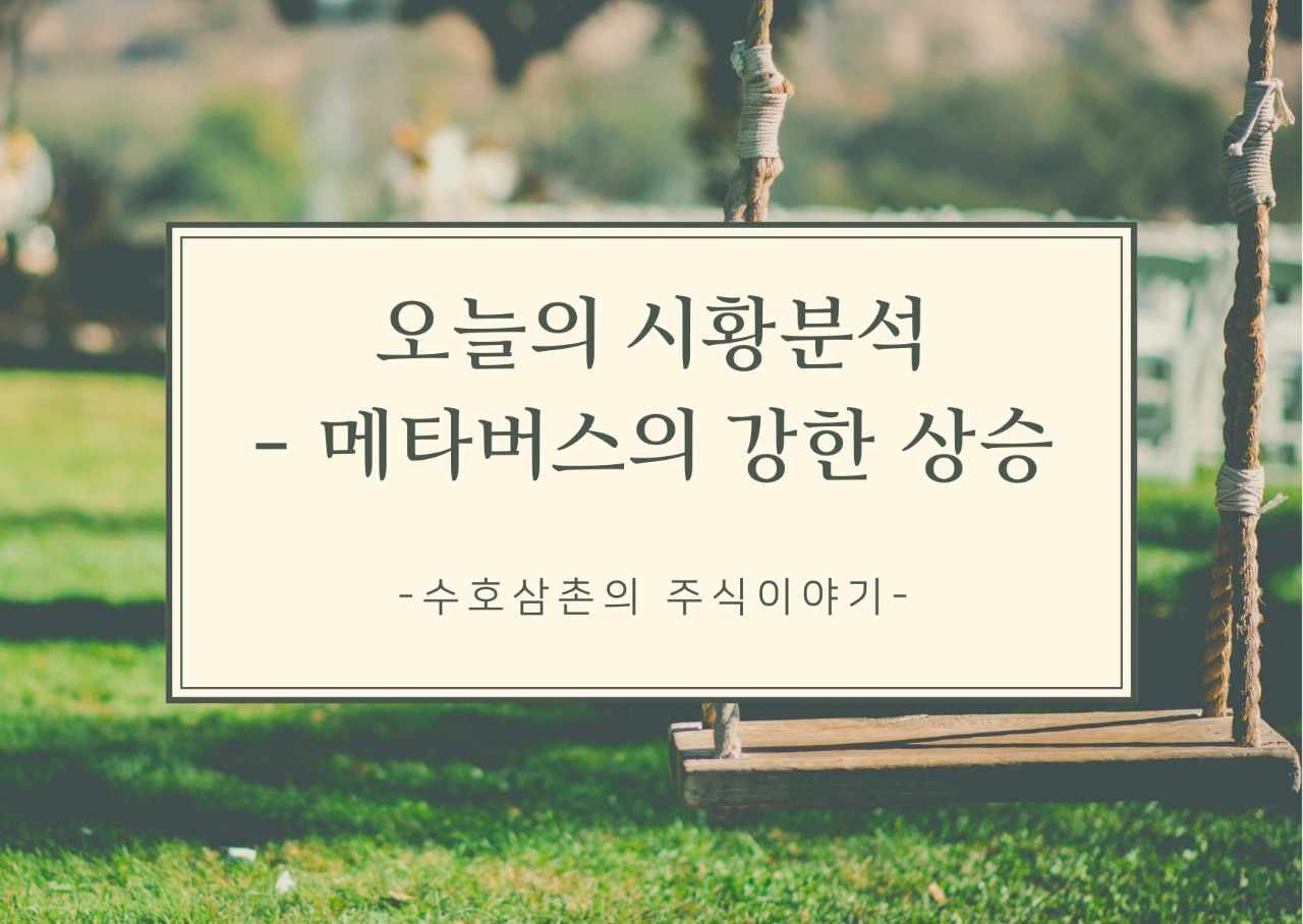  오늘의 시황분석-메타버스의 강한 상승 (2021.09.15)