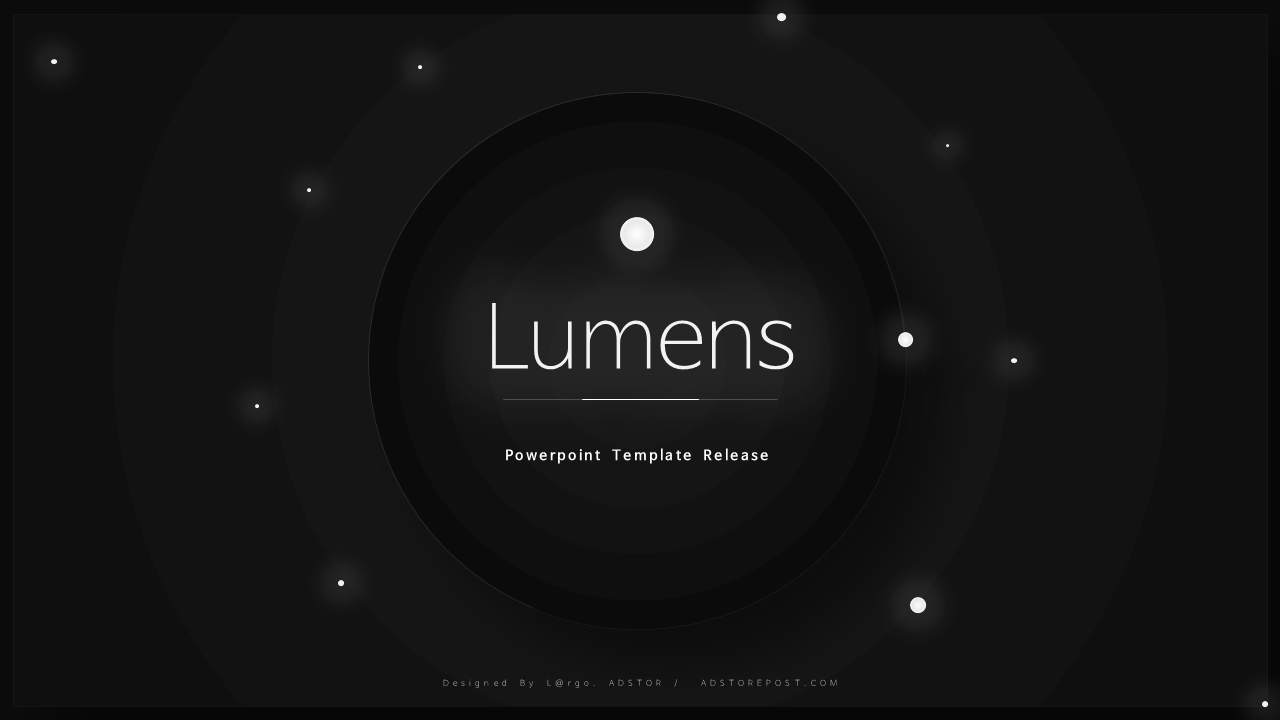 별빛과 우주를 담은, 모던감성 블랙 Ppt 템플릿 : 루멘스 배포 (파워포인트 배경)