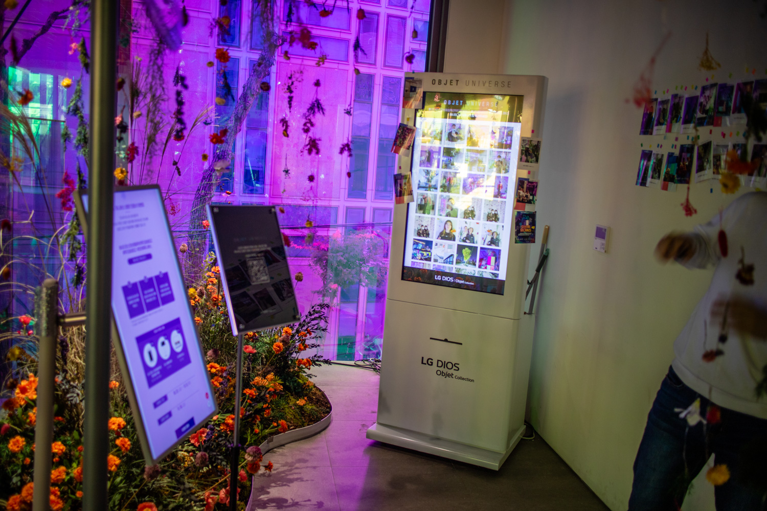 LG 무드업 냉장고 쇼룸 사진인화