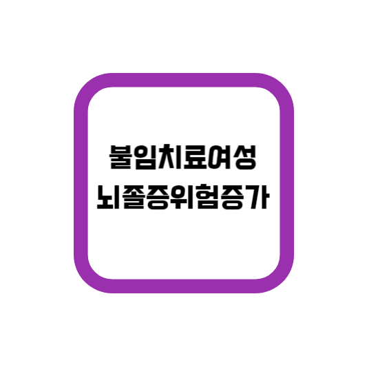  불임치료 받은 여성 뇌졸증 위험 높아진다