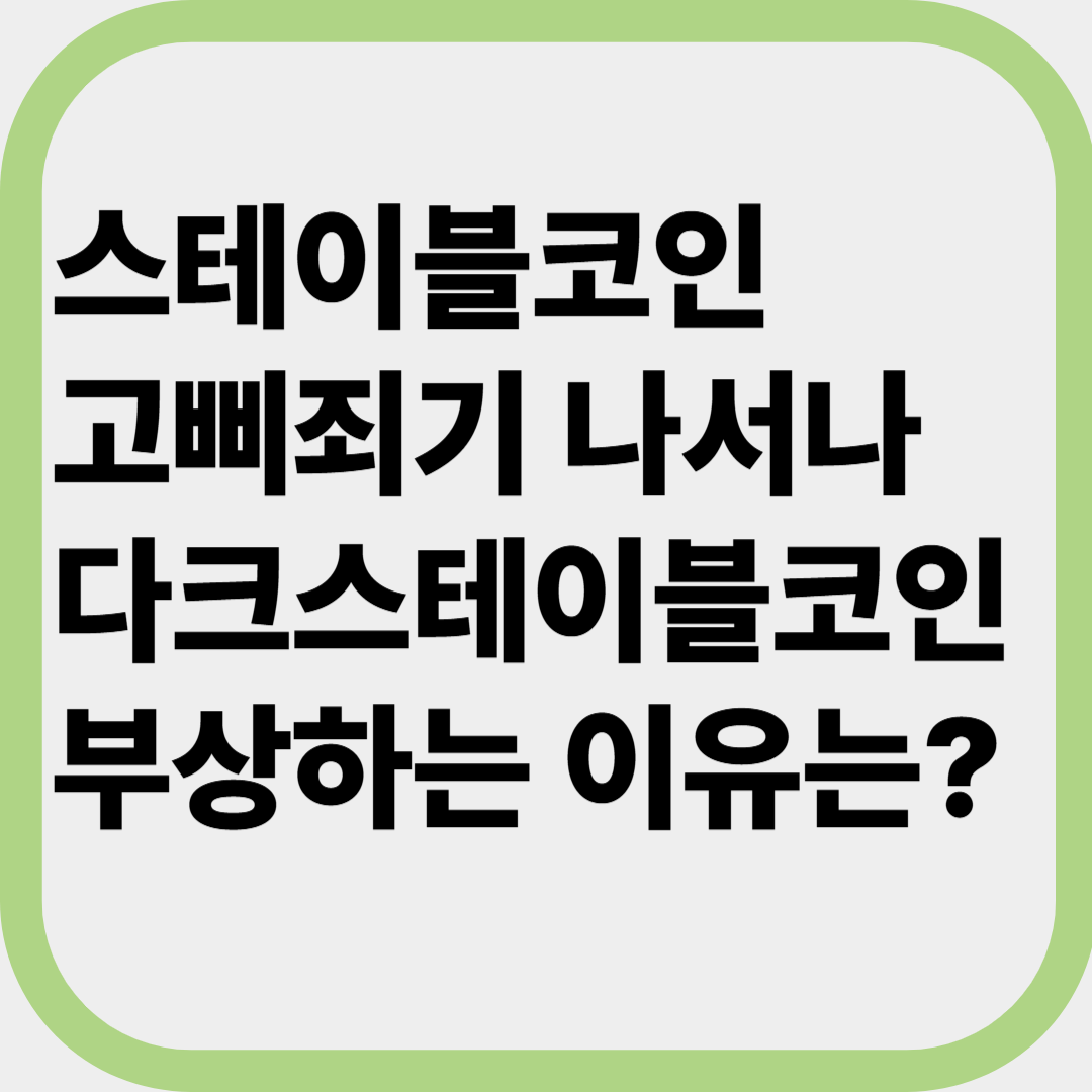 스테이블코인-다크스테이블코인