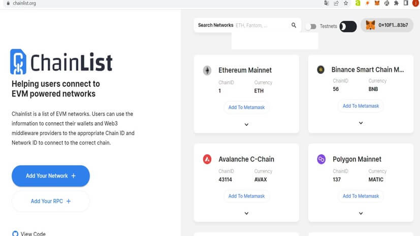  메타마스크(METAMASK) 네트워크 추가 및 변경하기