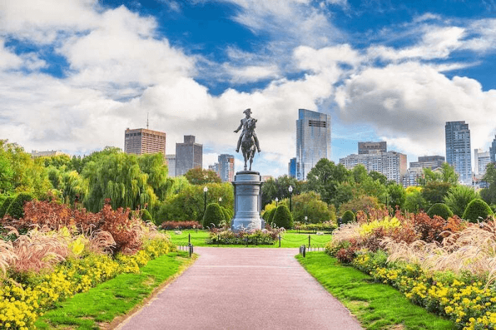 보스턴 커먼 Boston Common&#44; 조지 워싱턴 동상