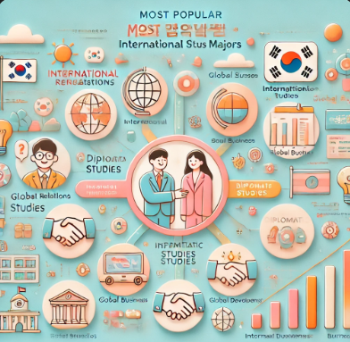 한국 대학에서 인기 있는 국제학 관련 학과 관련 사진