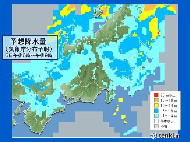  きょう6日夜も関東・東北で雨降り続く　7日にかけて東北で警報級大雨・暴風の恐れ