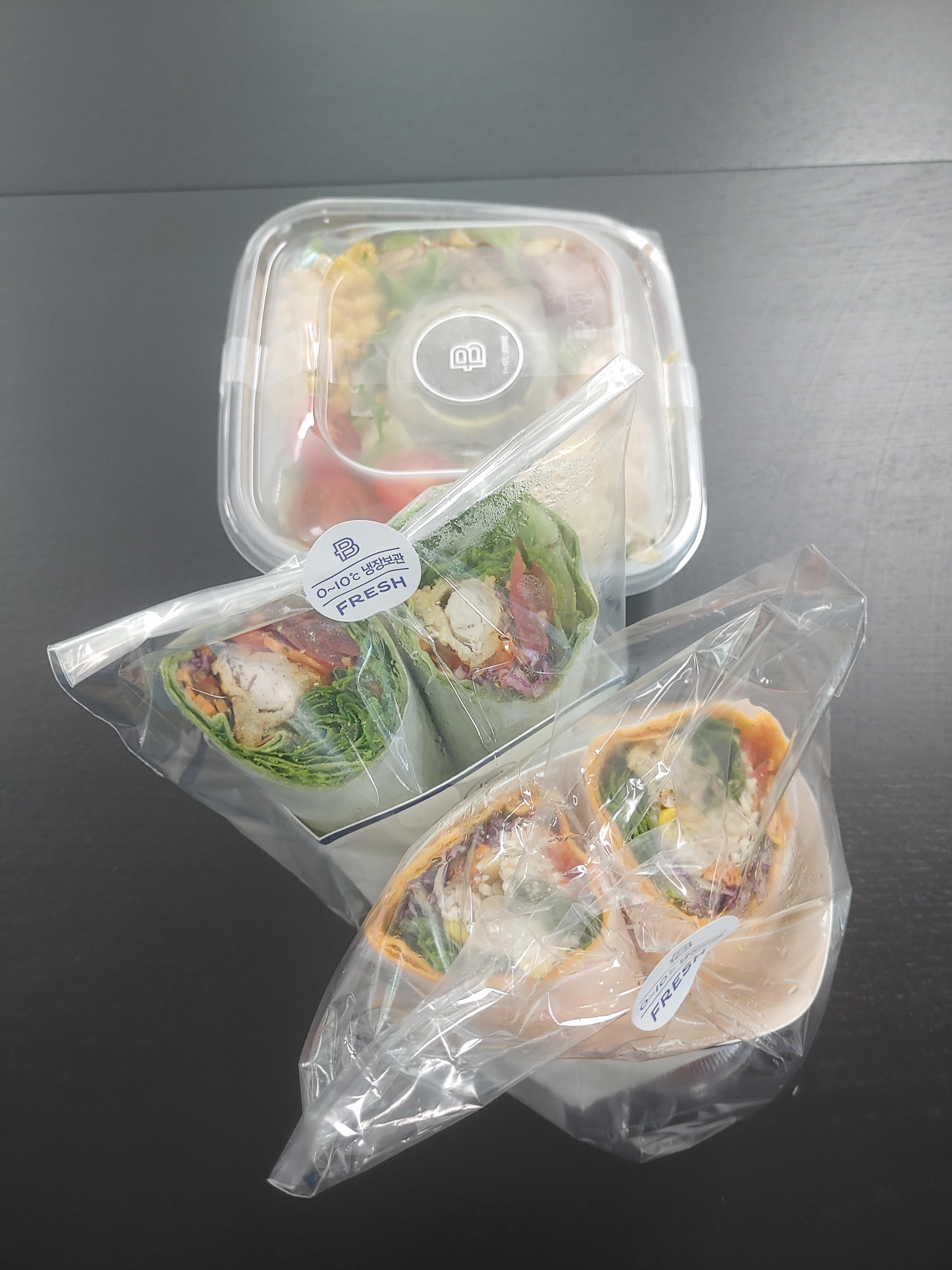  파리바게뜨 델리셔스 샌드위치 샐러드랩 가격 및 리뷰