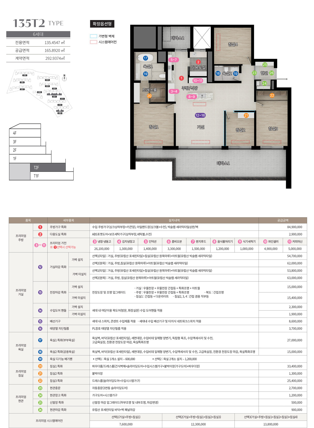 판교TH212 아파트-주택형안내-135T2