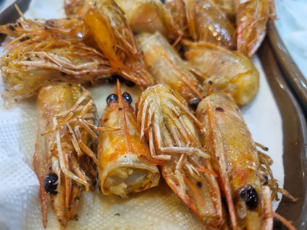 중부회수산 대하 머리 버터구이