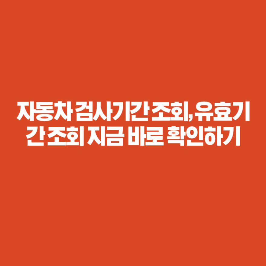 자동차 검사기간 조회, 유효기간 조회 지금 바로 확인하기 자동차 검사기간 조회, 유효기간 조회 지금 바로 확인하기
