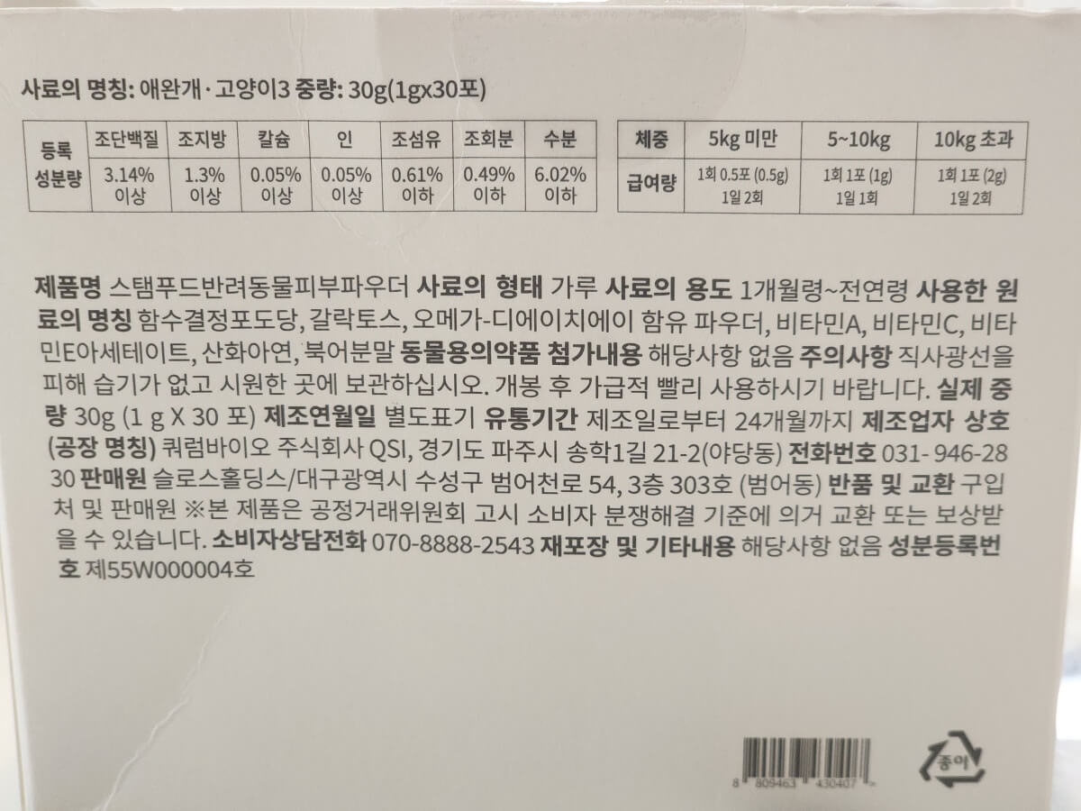 성분-효능-급여량