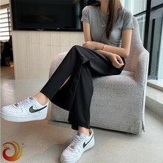  가비진 여성용 (숏기장/롱기장) 기장 가능, 와이드 일자 밴드 팬츠 바지 빅사이즈까지 키작녀/키큰녀 , 베스트추천여자와이드팬츠모음+가격+구매후기리뷰
