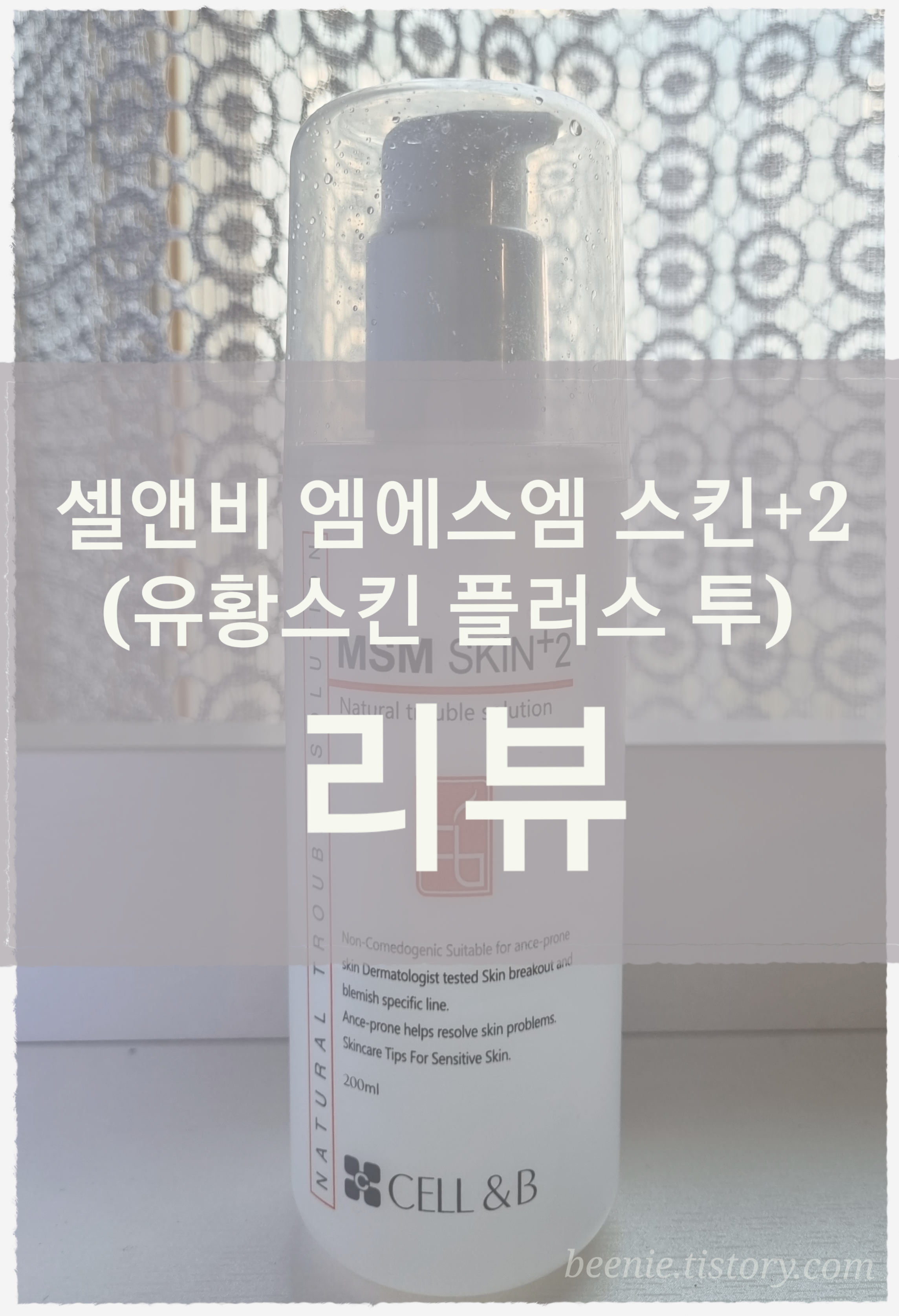  N년차 모낭염, 여드름人의 셀앤비 엠에스엠(MSM) 스킨+2 (유황스킨 플러스 투) 리뷰
