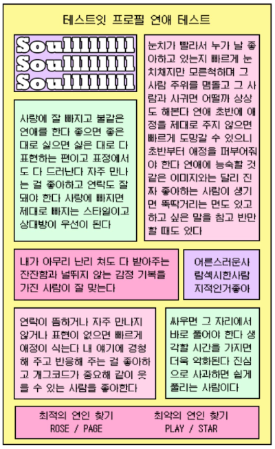 테스트잇 프로필 연애테스트 