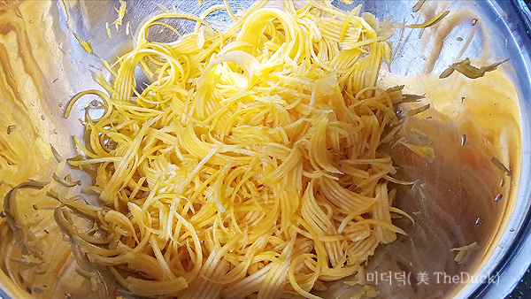 늙은호박전 재료준비