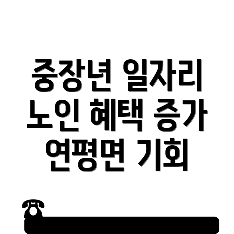 노인 중장년 일자리