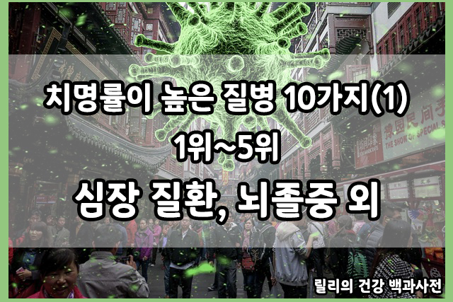  가장 치명적인 질병 10가지(1) 1위~5위 : 심장 질환, 뇌졸중, 하부 호흡기 감염 외의 위험 인자와 예방 방법
