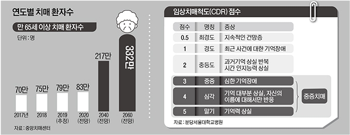 연도별 치매 환자수 현황 (출처:중앙치매센터)