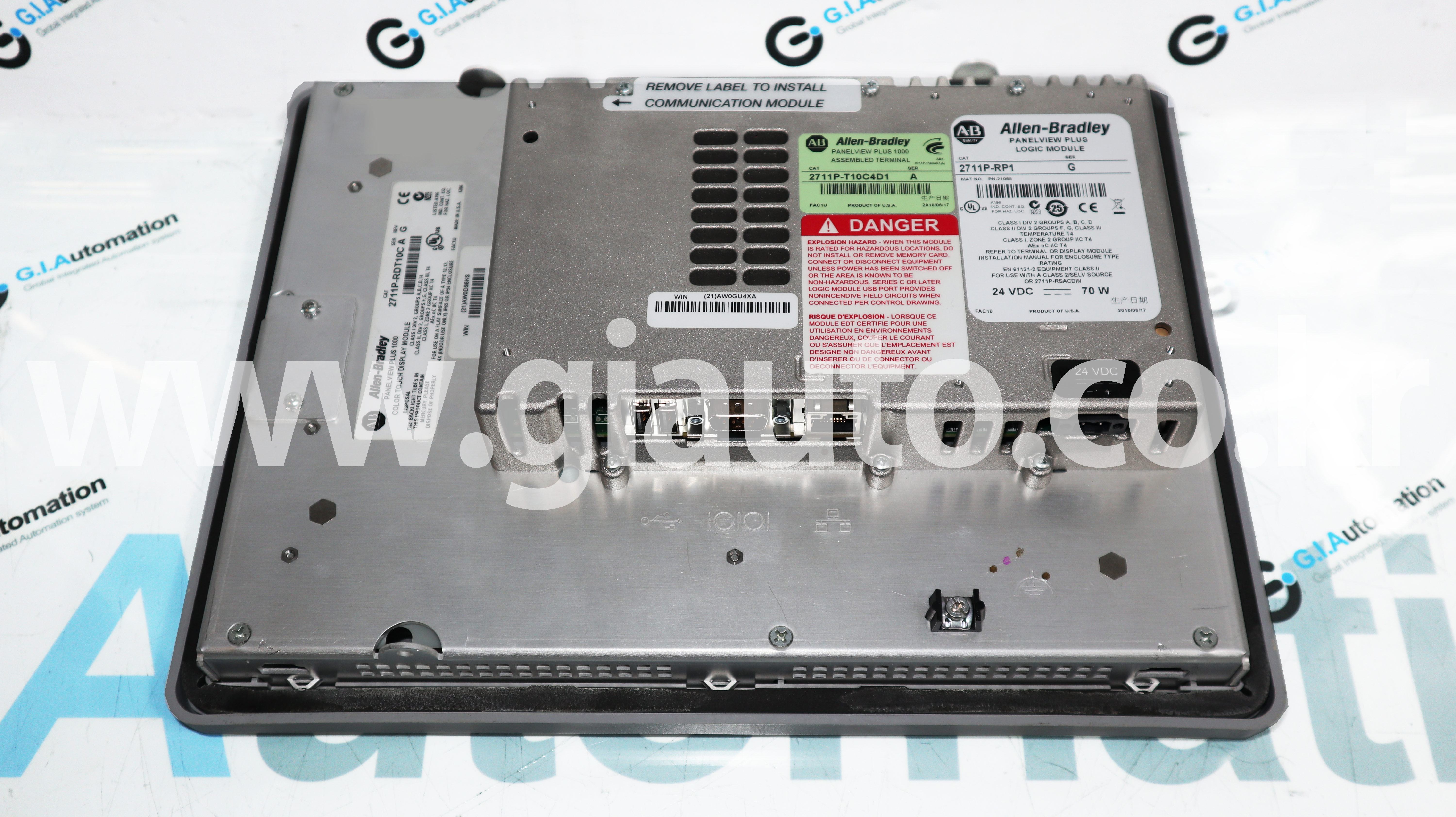 Allen-Bradley, 알렌브래들리, PANEL VIEW PLUS 1000, 2711P-T10C4D1, 2711P-RP1, 2711P-RDT10C A, REV G, 지아이오토메이션(주)