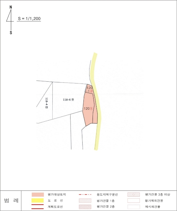 홍성지원2022타경19897 지적도 사진