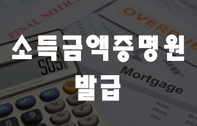  소득금액증명원 발급 및 PDF 저장하기