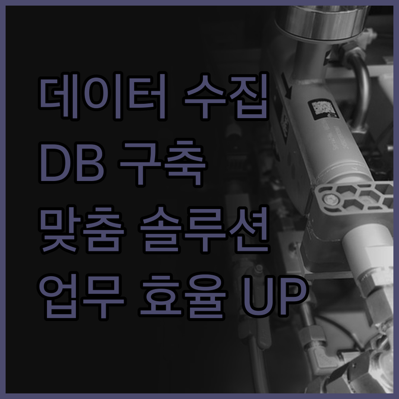 데이터 수집부터 DB 구축까지! 맞춤