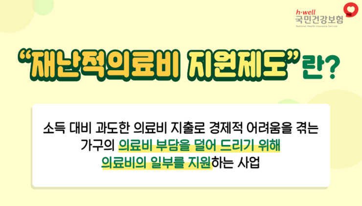 재난적의료비-포스터