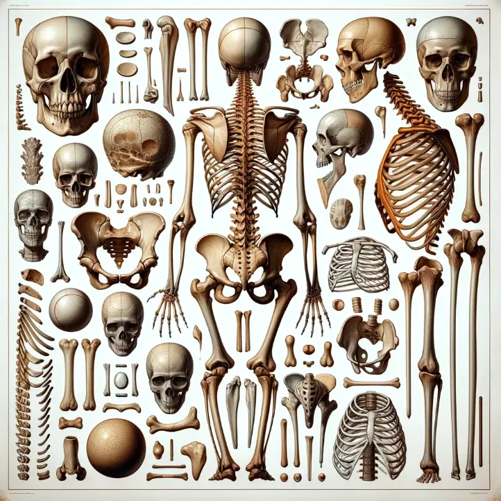 인체의 뼈 구조와 종류
