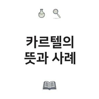 카르텔 개념 사례_5