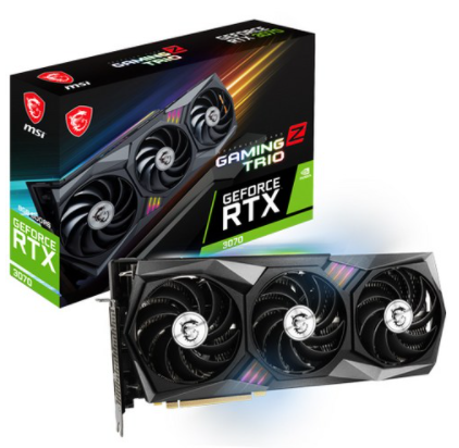 MSI 지포스 RTX 3070 게이밍 Z 트리오 D6 8GB 트라이프로져2 LHR 그래픽카드