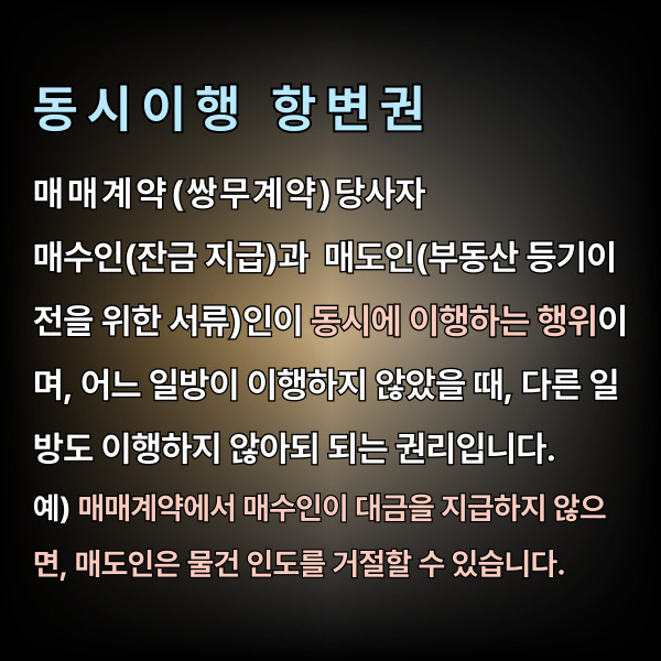 동시이행 항변권