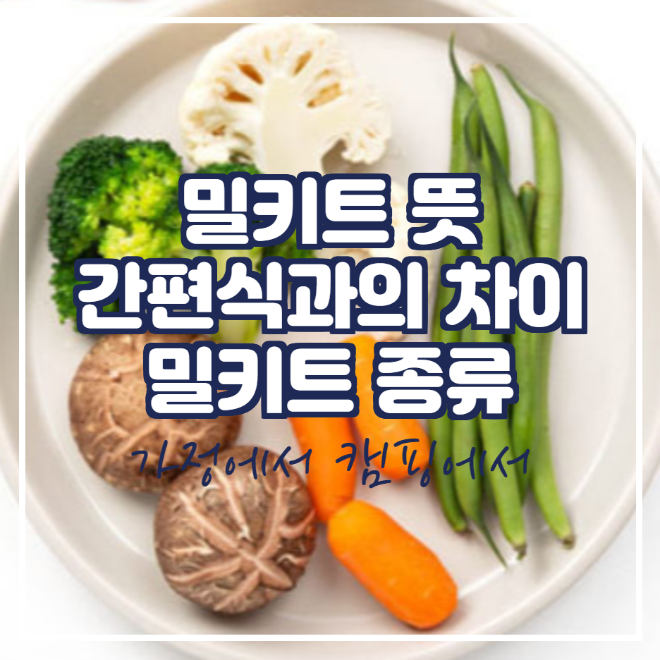  밀키트 뜻 밀키트란?