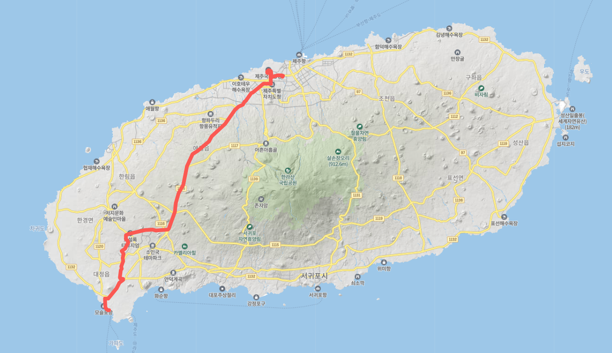  [급행]제주 151번 버스 시간표, 노선 정보 : 제주버스터미널, 제주국제공항, 신화월드, 국제학교, 운진항