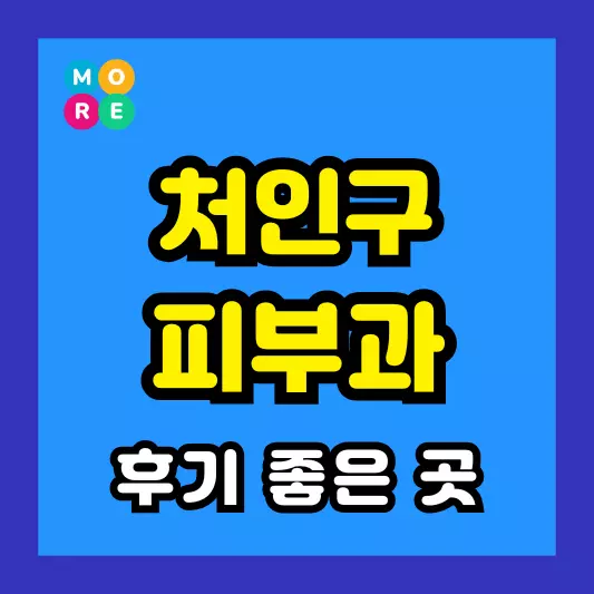 용인 처인구 피부과 후기 좋고 잘하는 LIST 3곳 추천 근처 전문의 병원