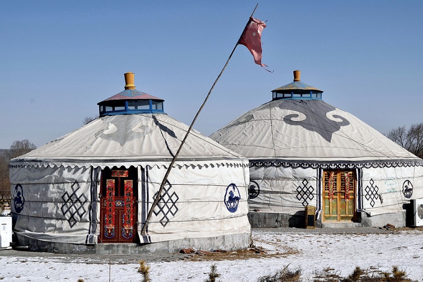 겨울-게르-몽골-전통-숙소