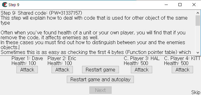 Cheat Engine Tutorial Step 9