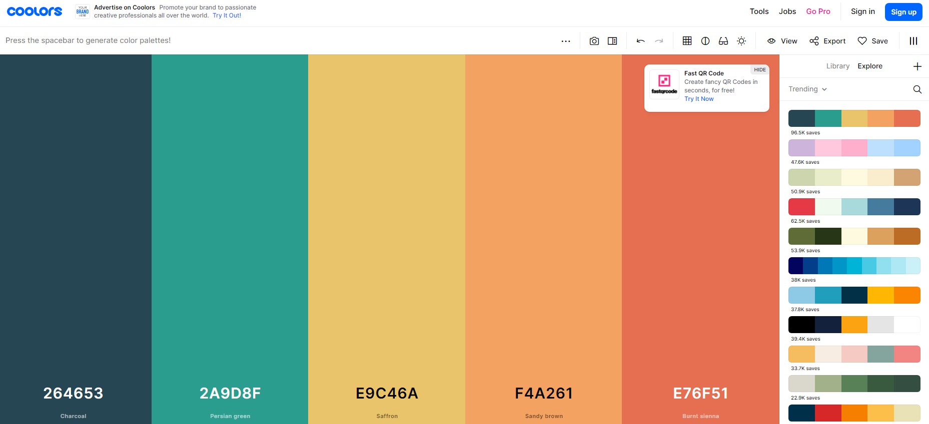 컬러팔레트 사이트