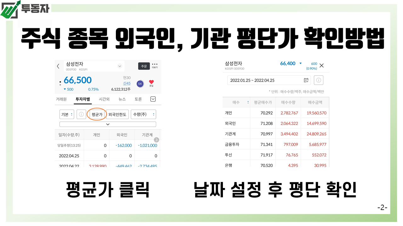 신한알파앱-기관-외국인-평단가-확인(2)
