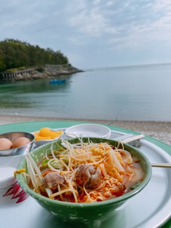  바지락 라면