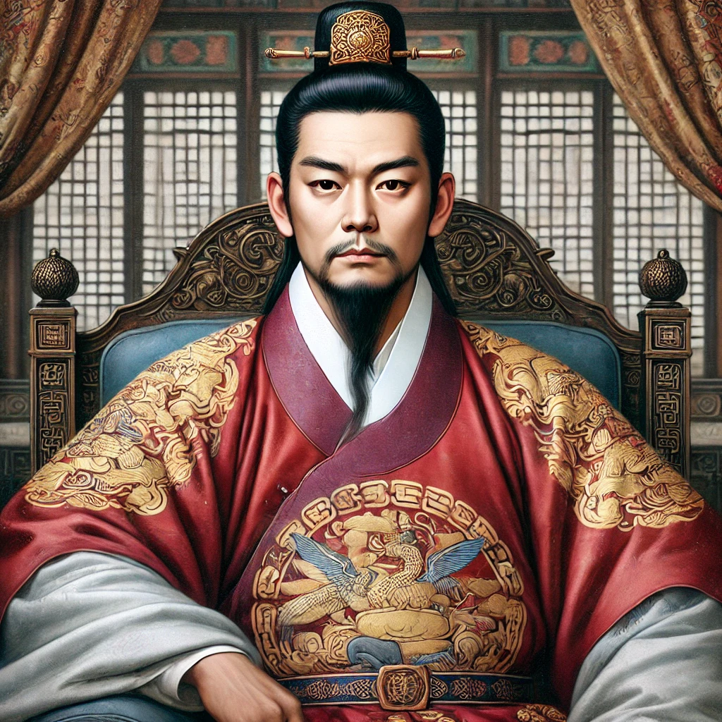 왕좌에 앉은 이성계