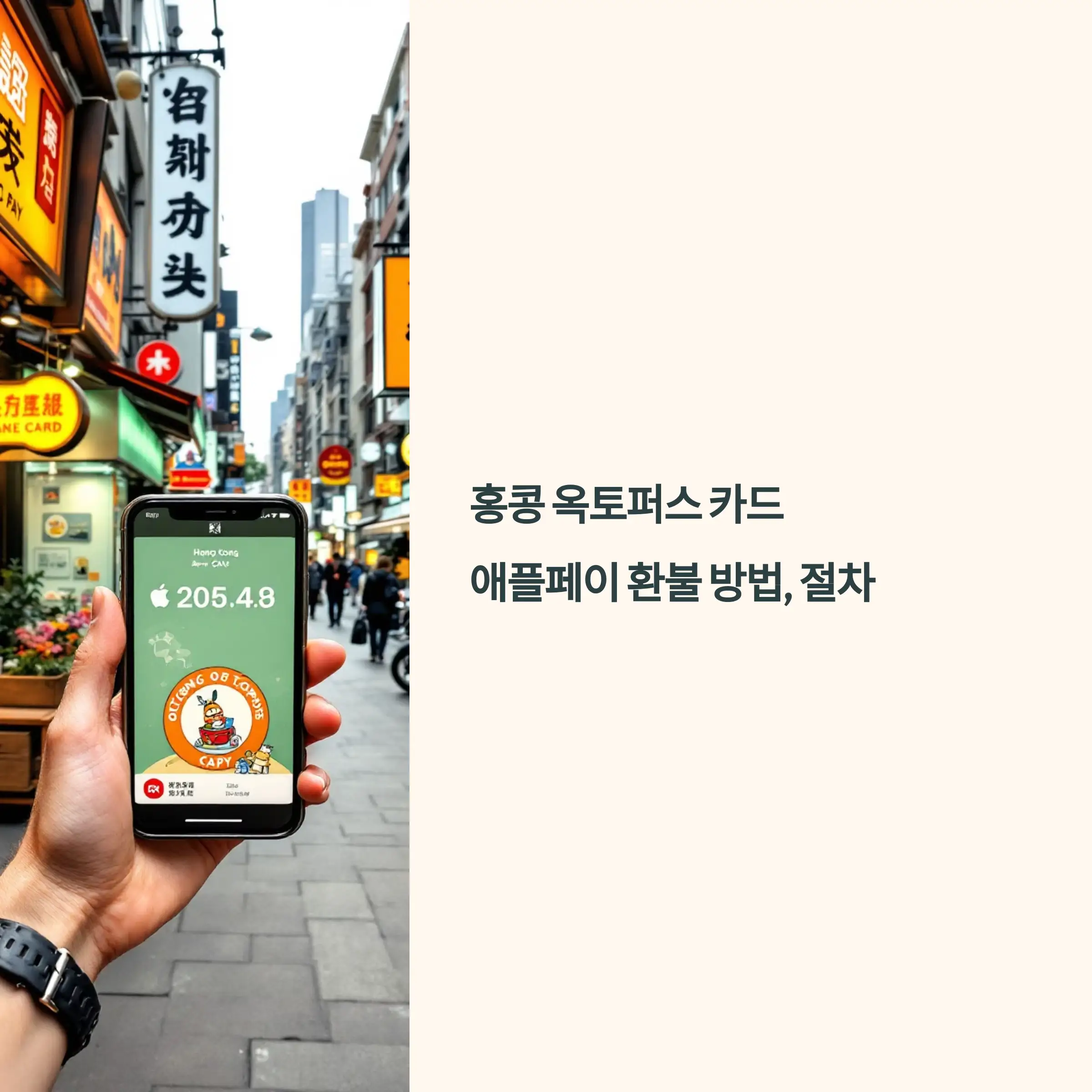 홍콩 옥토퍼스 카드 애플페이 환불 방법 및 절차 