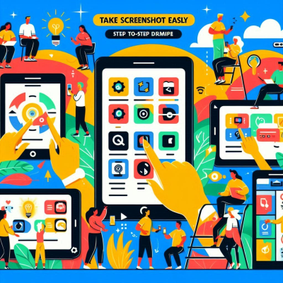 스마트폰 화면을 통해 스크린샷 찍는 방법을 설명하는 다양한 아이콘들.