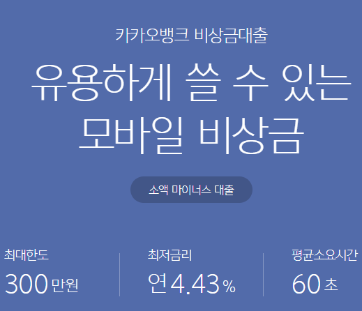 카카오 대학생 비상금 대출 최대300만원