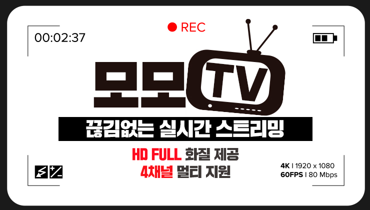  모모티비로 보는 국내외 스포츠 경기들!
